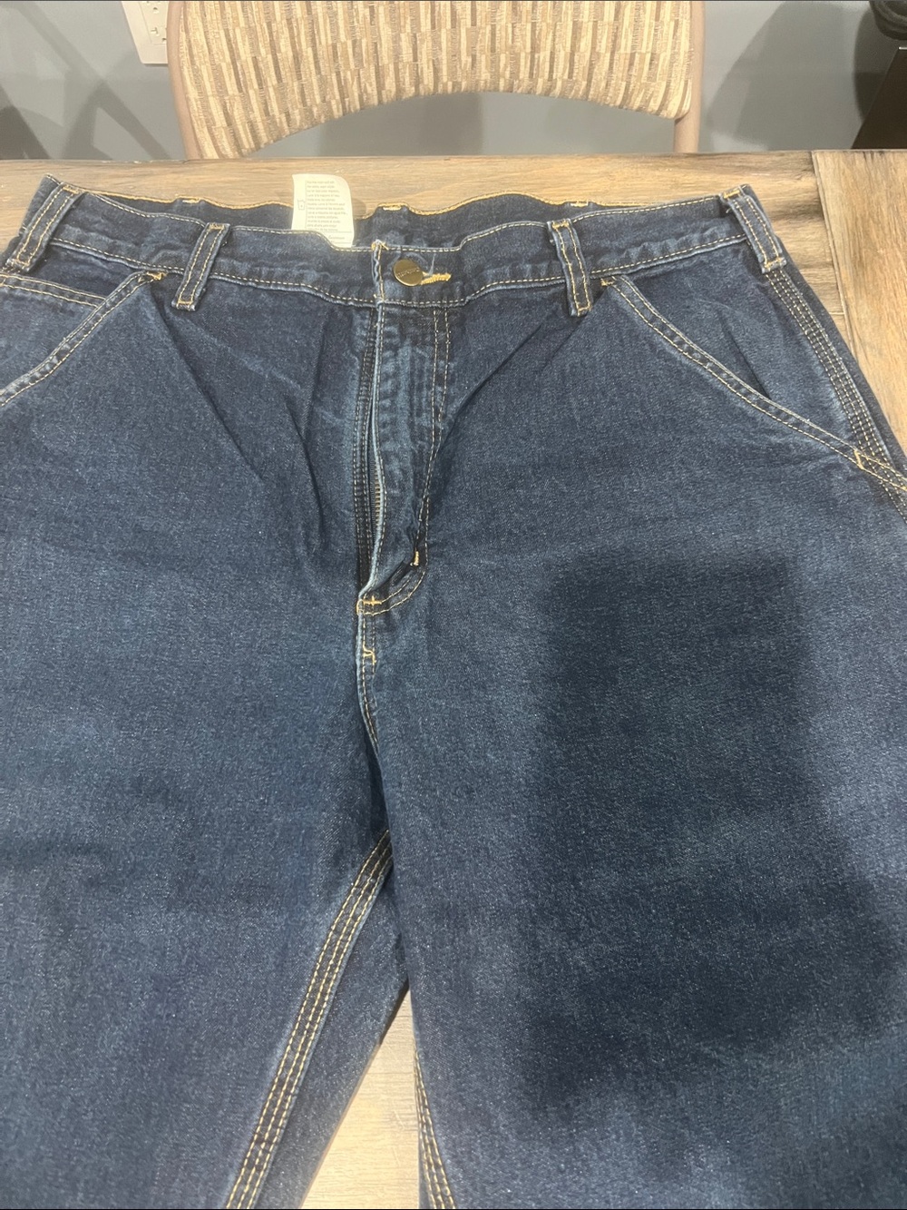 Carhartt Men's Dark Blue Relaxed Jeans